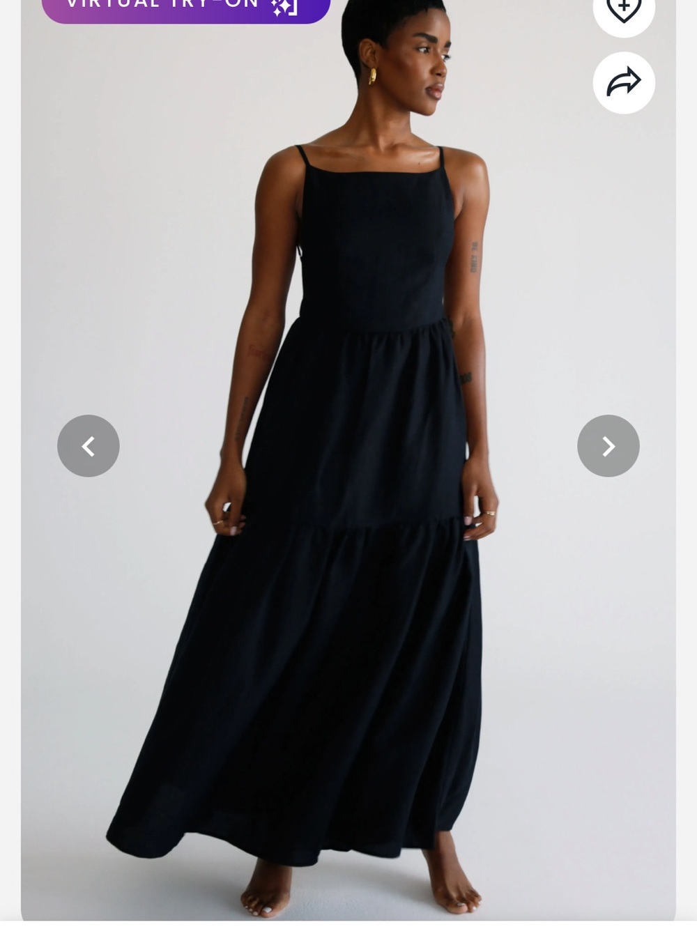 Celine Low Back Linen Dress RE ONA